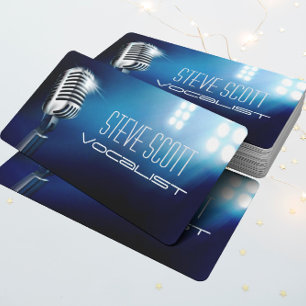 Vocalist, Singer, Solo, Performance Entertainment Business Card