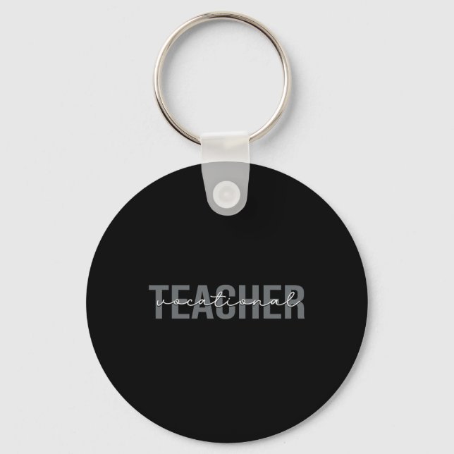 Vocational Teacher School  Key Ring (Front)