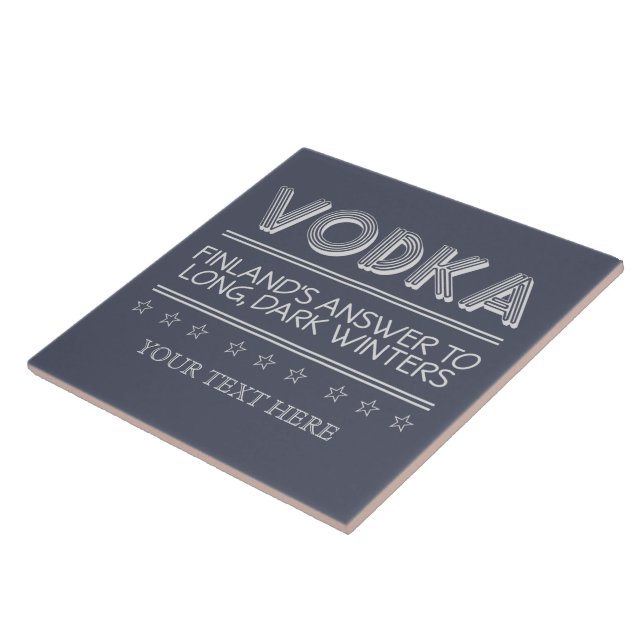 VODKA custom colour ceramic tiles (Side)