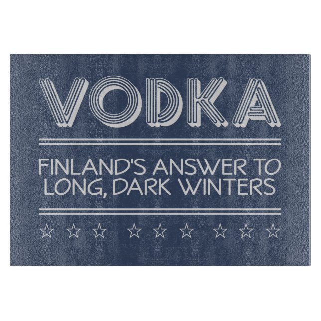 VODKA custom colour cutting board (Front)