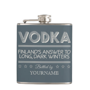 VODKA custom colour flask