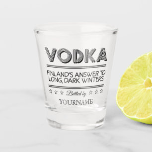 VODKA custom name Shot Glass