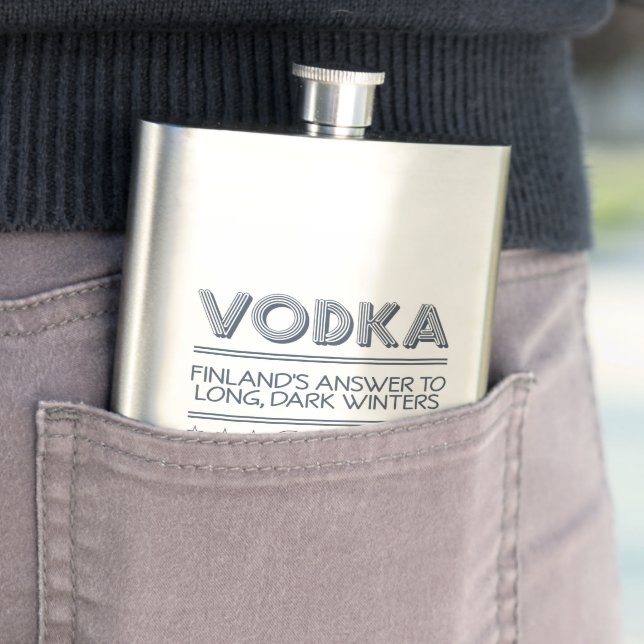 VODKA custom premium flask (In Situ)