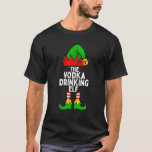 Vodka Drinking Elf Matching Family Christmas T-Shirt<br><div class="desc">Vodka Drinking Elf Matching Family Christmas Shirt</div>