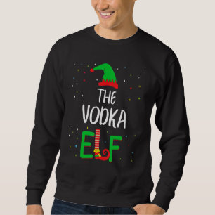 Vodka Elf Family Matching Christmas Pjs Funny Sweatshirt