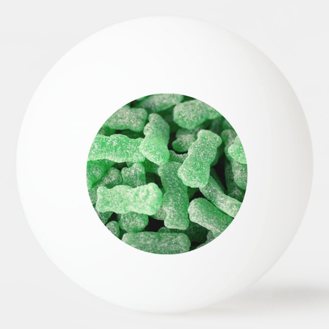 Vodka Infused Jelly Bear Candy Ping Pong Ball (Front)