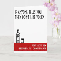 Vodka Lover's Standard Red Birthday