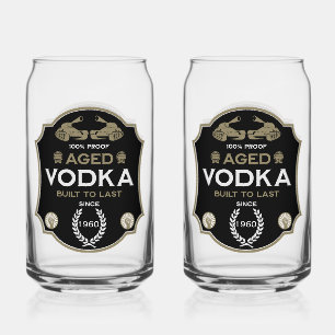 Vodka Over The Hill Birthday Can Glass