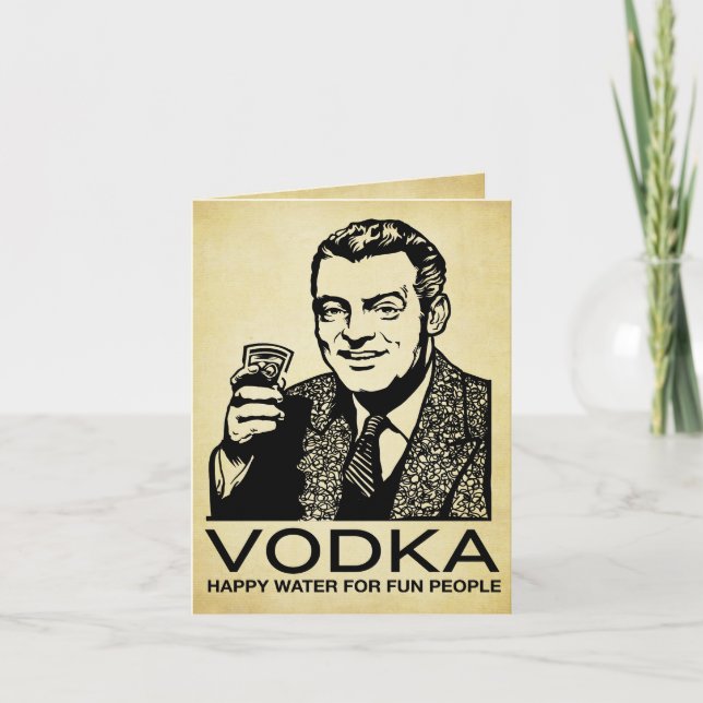 Vodka Retro Card (Front)