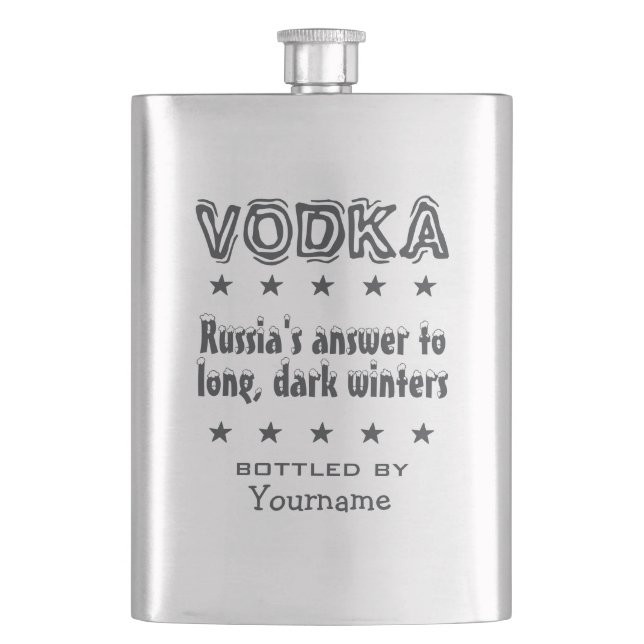 Vodka - Russia custom flask (Front)