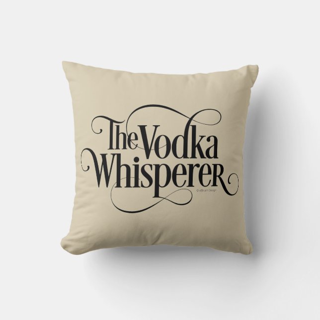 Vodka Whisperer Cushion (Front)