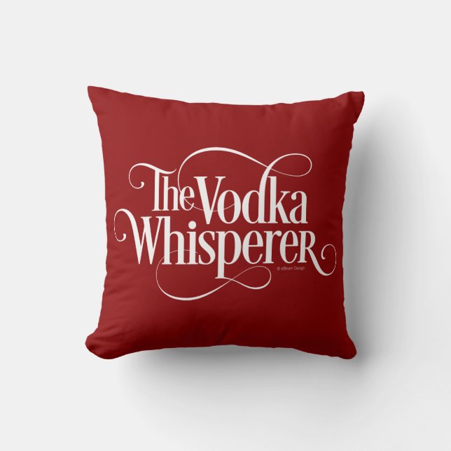 Vodka Whisperer Cushion (Front)