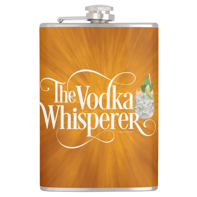 Vodka Whisperer Flask (Front)