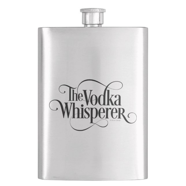 Vodka Whisperer Flask (Front)