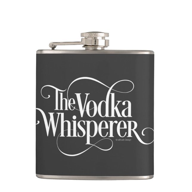 Vodka Whisperer Hip Flask (Front)