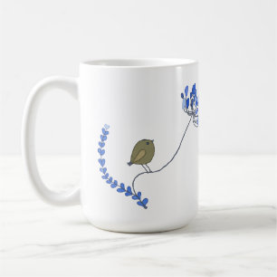 Vogel auf Blume Coffee Mug