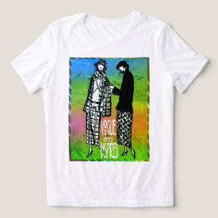 Vogue 1922 Inspired Spring Fashion  Tri-Blend Shirt
