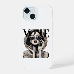 Vogue Aesthetic Girl iPhone Case Luxury Fashion
