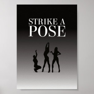 Vogue - Strike a Pose - 11 color options - DIY Poster