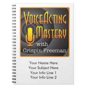 Voice Acting Mastery Customisable Notebook - PL W