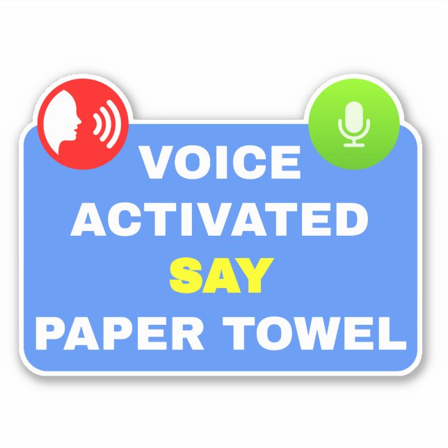 Voice Activated Say Paper Towel  (Front)