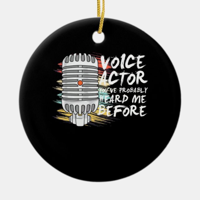Voice Actor Before Ceramic Ornament (Front)