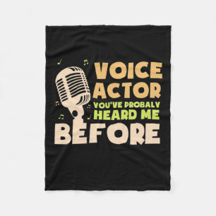 Voice Actor Fleece Blanket