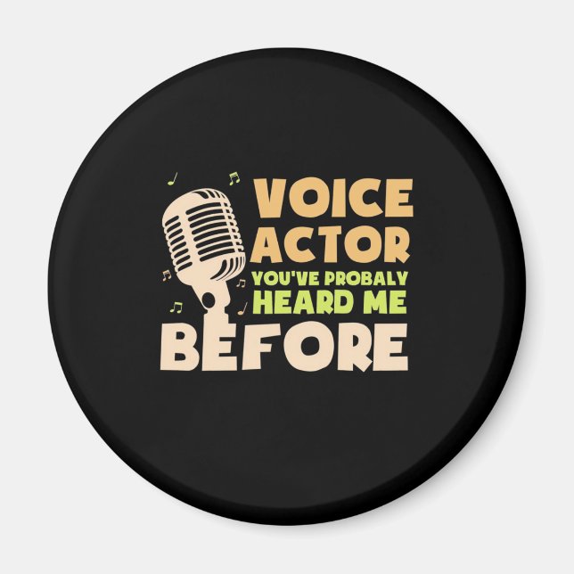Voice Actor Magnet (Front)