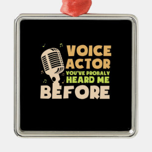 Voice Actor Metal Ornament
