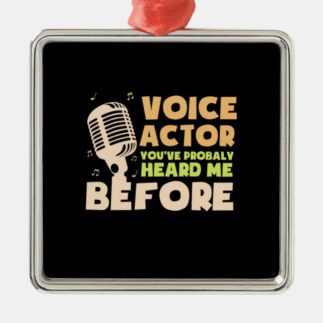 Voice Actor Metal Ornament (Front)