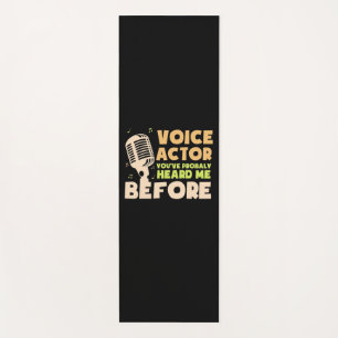 Voice Actor Yoga Mat