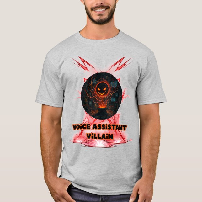 Voice Assistant Villain  T-Shirt (Front)