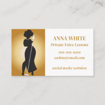 Voice Lessons Business Card