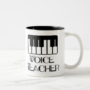 Voice Music Teacher Gift Two-Tone Coffee Mug