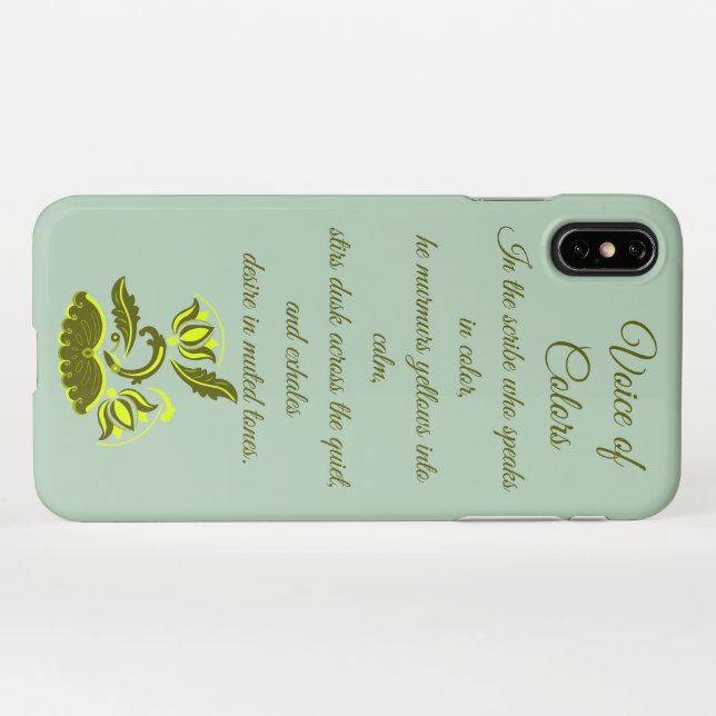 Voice of Colours iPhone Case (Back Horizontal)