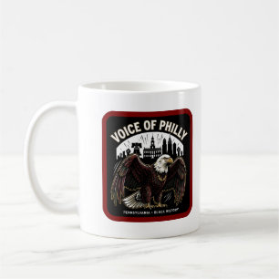 Voice of Philly Bald Eagle Black History Heritage Coffee Mug