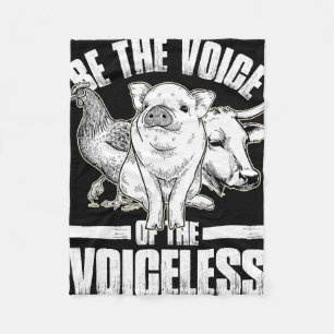 Voice Of The Vegan Vegan  Fleece Blanket