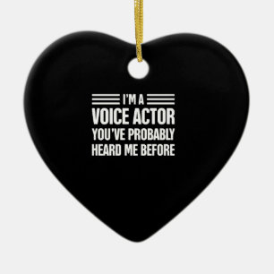 Voice-Over Artist  Voice Acting Premium Gift Ceramic Ornament