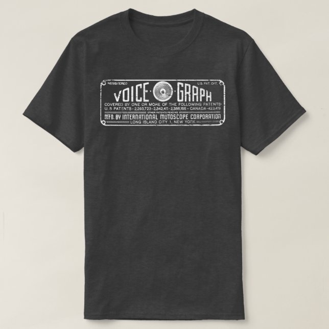 VoiceOGraph T-Shirt (Design Front)