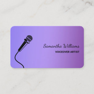 Voiceover Artist Podcaster Business Card