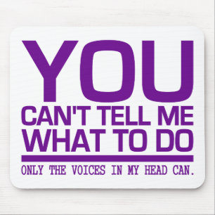 VOICES IN MY HEAD mousepad