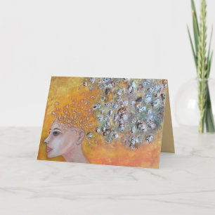 Voices Original Art Strong Woman Card