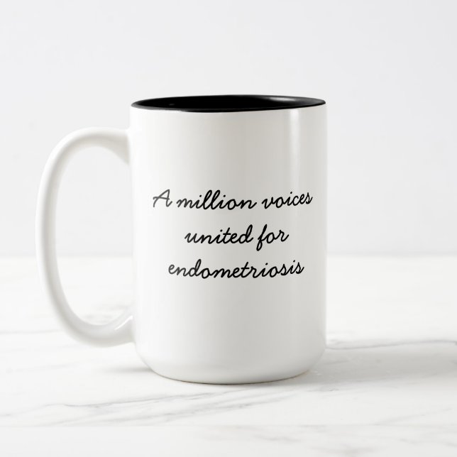 voices united for endometriosis Coffee/Tea Mug (Left)