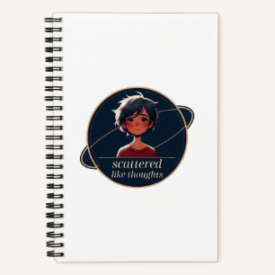 Void 2 Scattered Like Thoughts Portrait Notebook