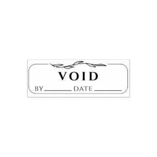 VOID Business Bookkeeping Signature and Date Self-inking Stamp