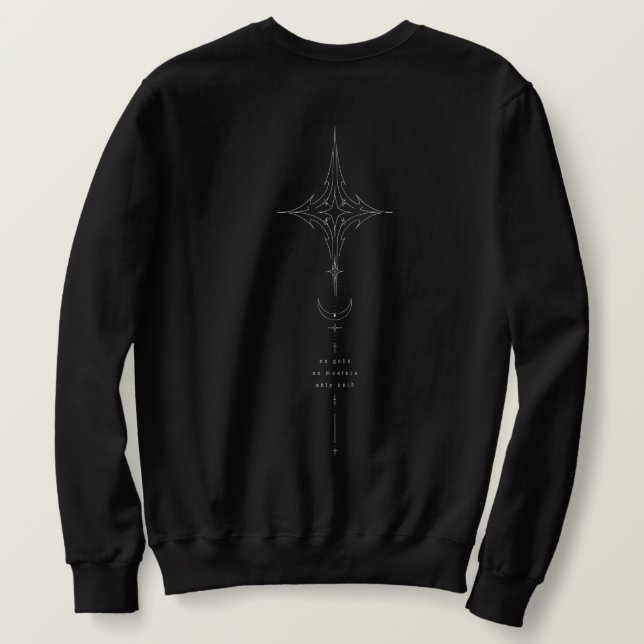 Void Folklore Celestial Gothic Graphic Sweatshirt (Design Back)