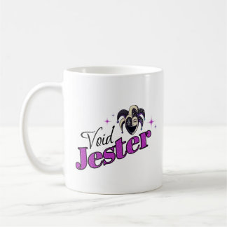 Void Jester Club – Smiling Chaos Jester Coffee Mug
