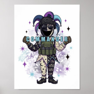 Void Jester Friend Commander Poster