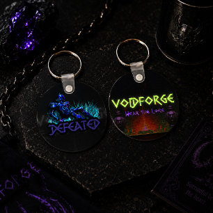 VoidForge "Defeated" Dark Fantasy Fallen Knight Key Ring