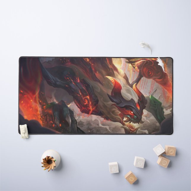 Void's Terror Gaming Desk Mat | Abyss Monster (Kids Table)